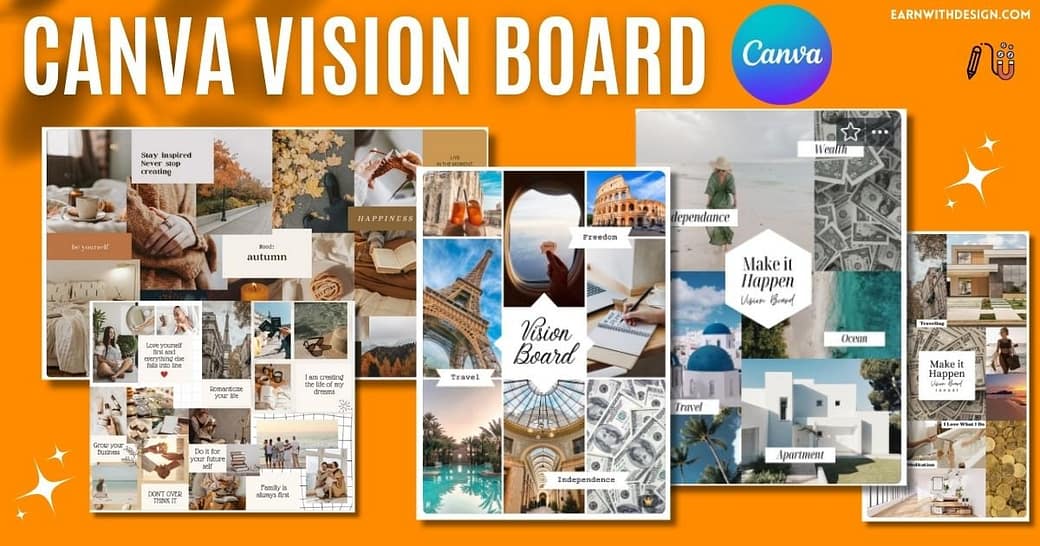 Free Canva Vision Board Template that Skyrocket MANIFESTING