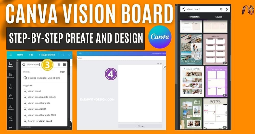 Free Canva Vision Board Template that Skyrocket MANIFESTING