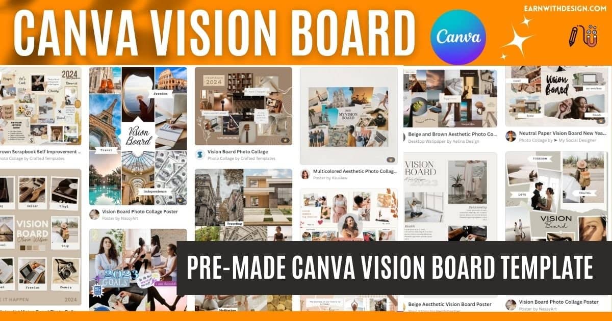 Free Canva Vision Board Template that Skyrocket MANIFESTING