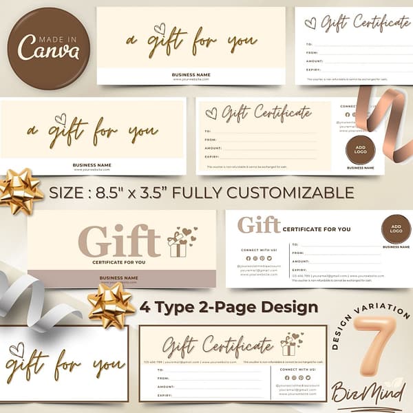 gift certificate template, voucher template